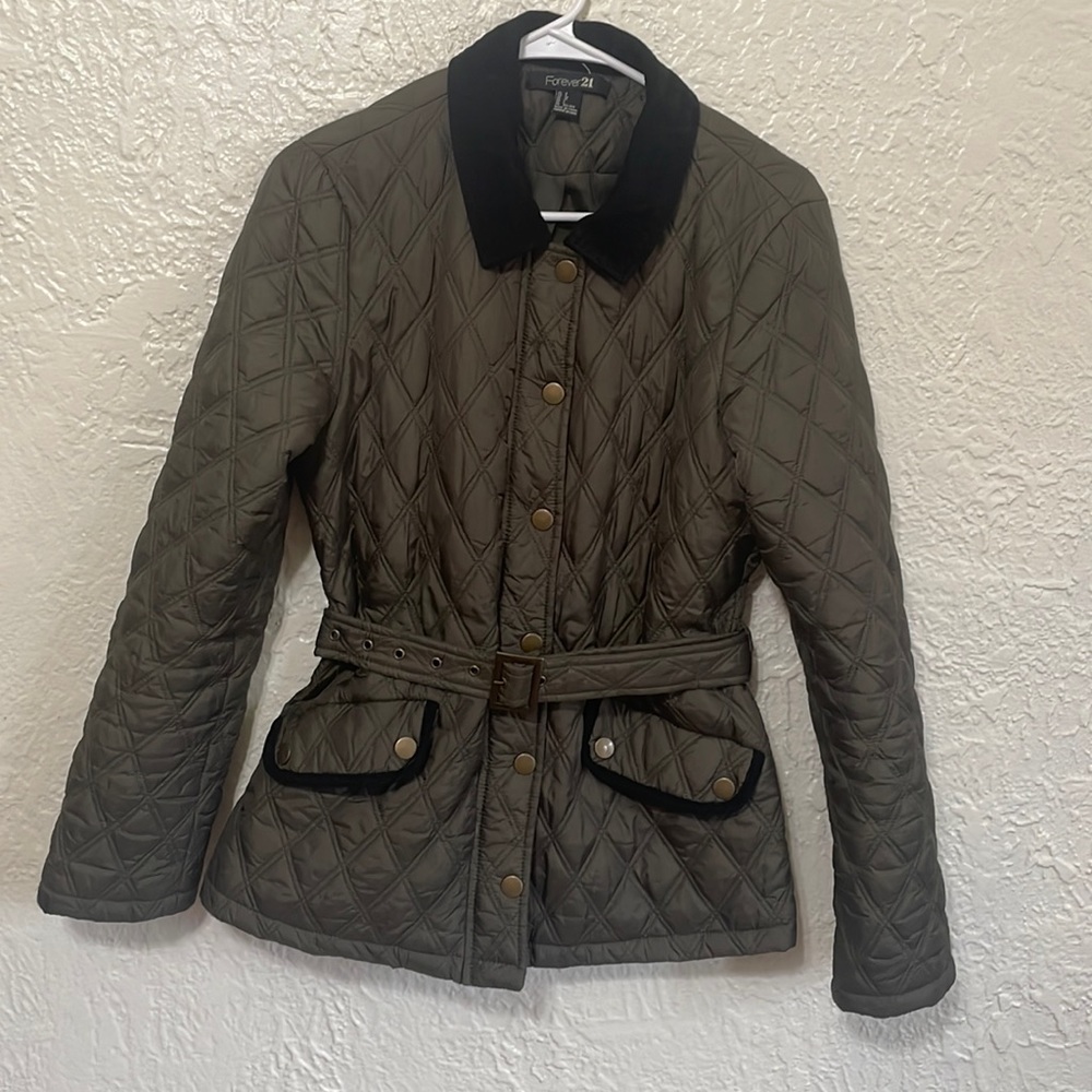 Quilted Jacket w/ Belt